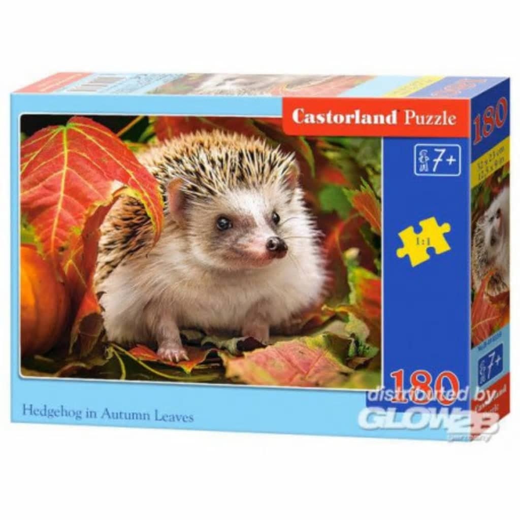 Afbeelding Castorland legpuzzel Hedgehog in autumn leaves 180 stukjes door Vidaxl.nl