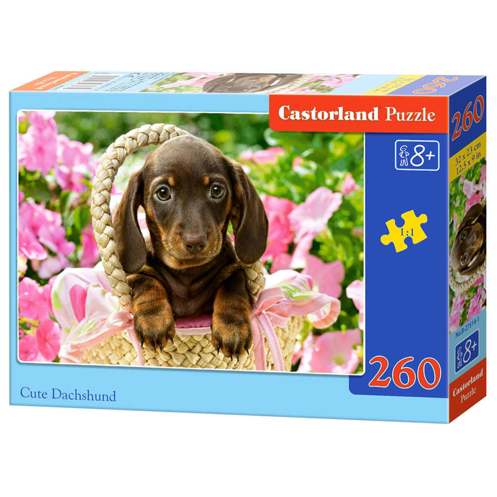 Castorland legpuzzel Cute Dachshund 260 stukjes