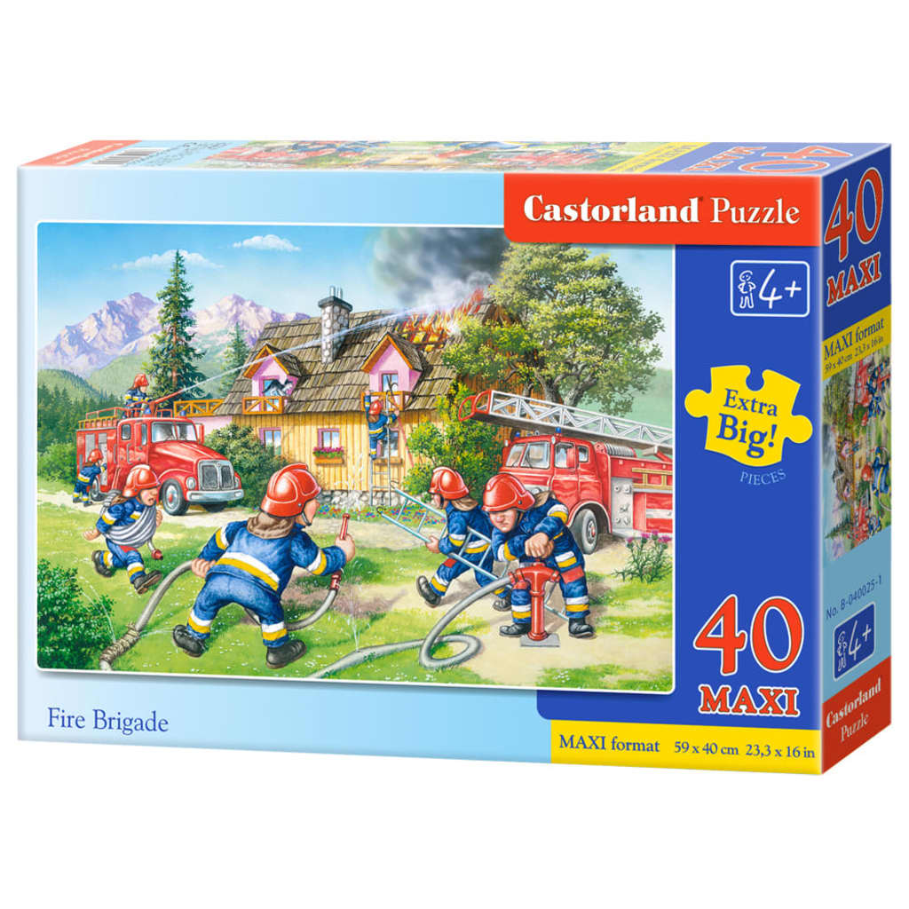 Castorland vloerpuzzel Fire Brigade 40 stukjes Maxi
