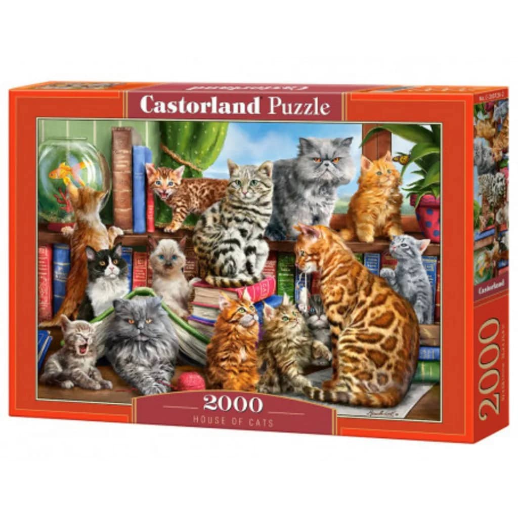 Castorland legpuzzel House of Cats 2000 stukjes