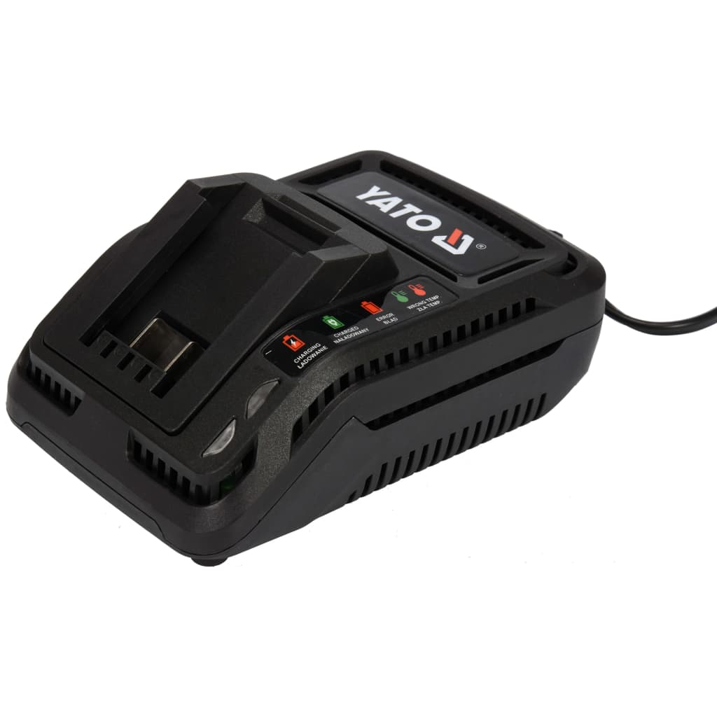 YATO Chargeur 18V Noir