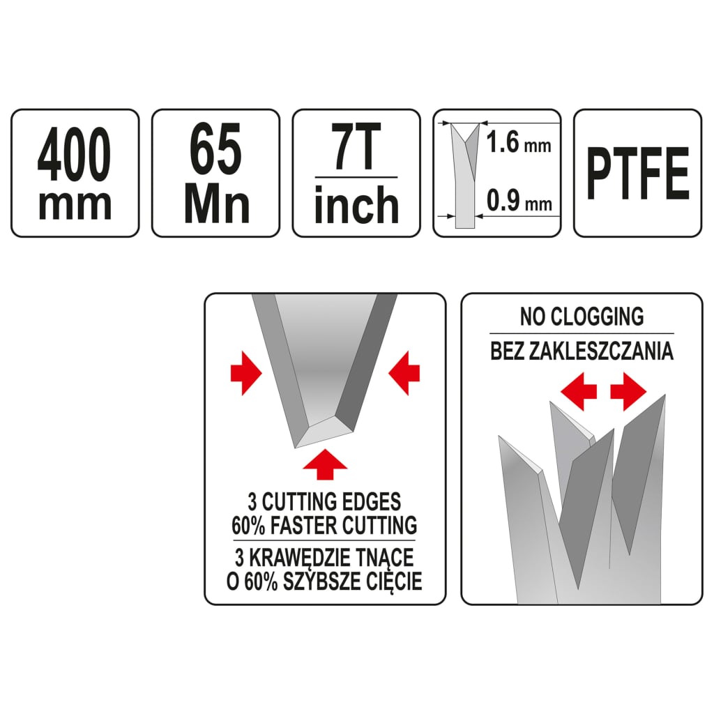 

YATO Houtzaag PTFE 400 mm