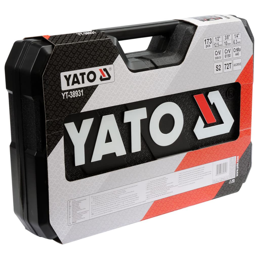 VidaXL - YATO Ratel dopsleutelset 173-delig YT-38931