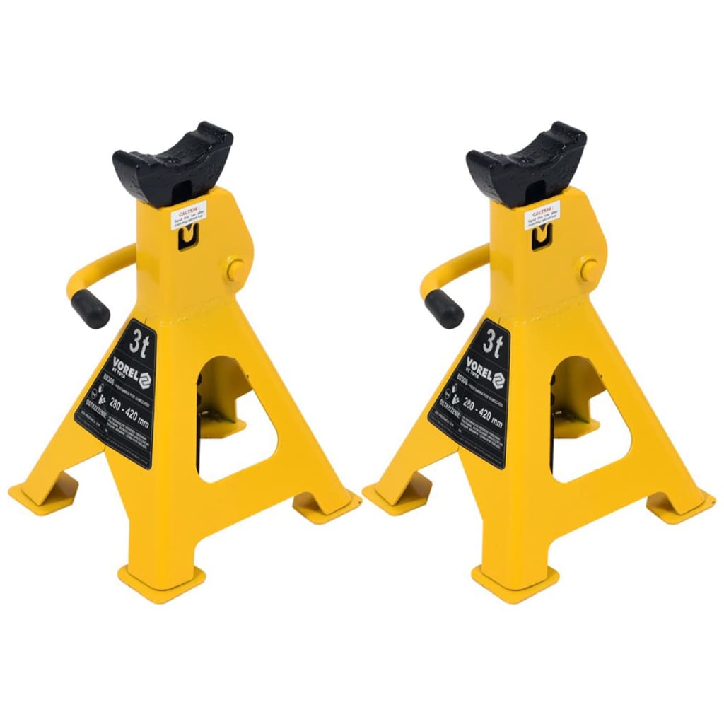 VOREL Jack Stands 2 pcs 3 Tonne 80308