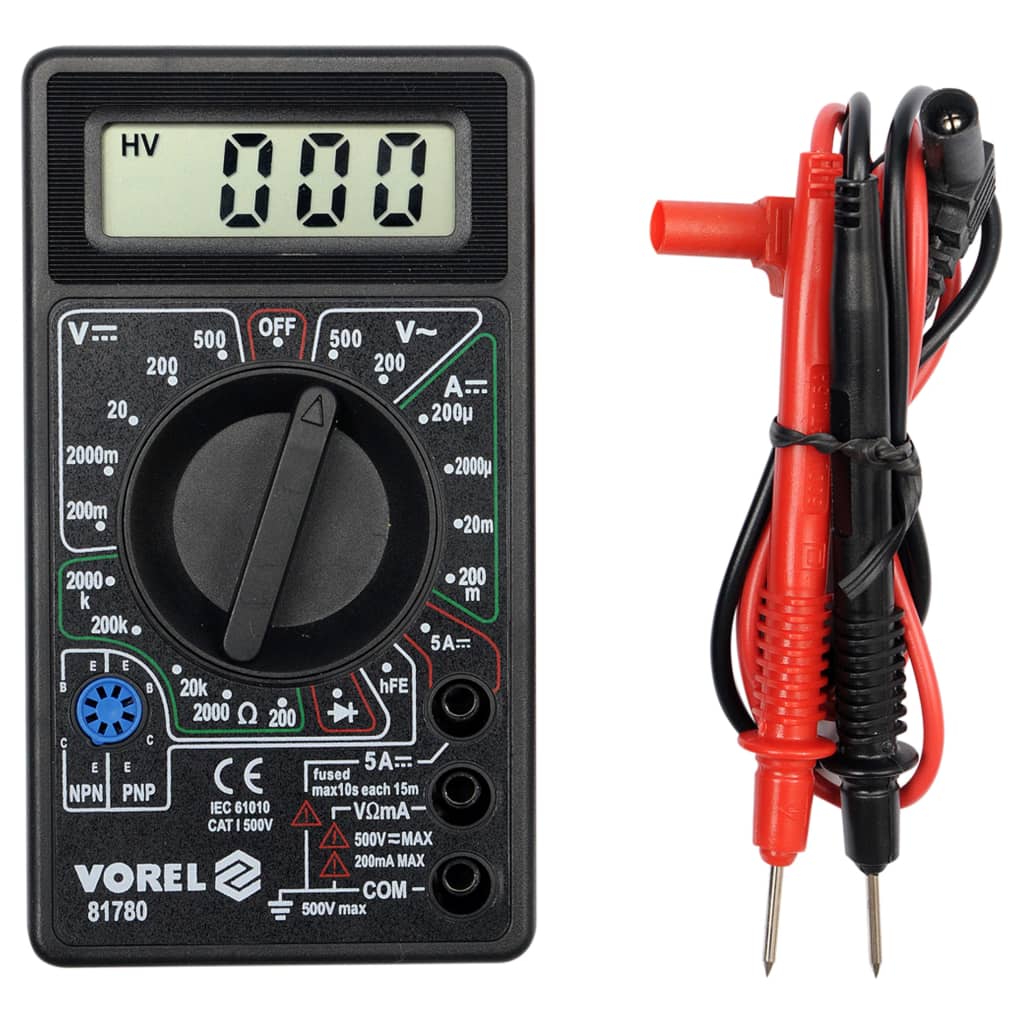 VOREL Multimeter digitaal universeel