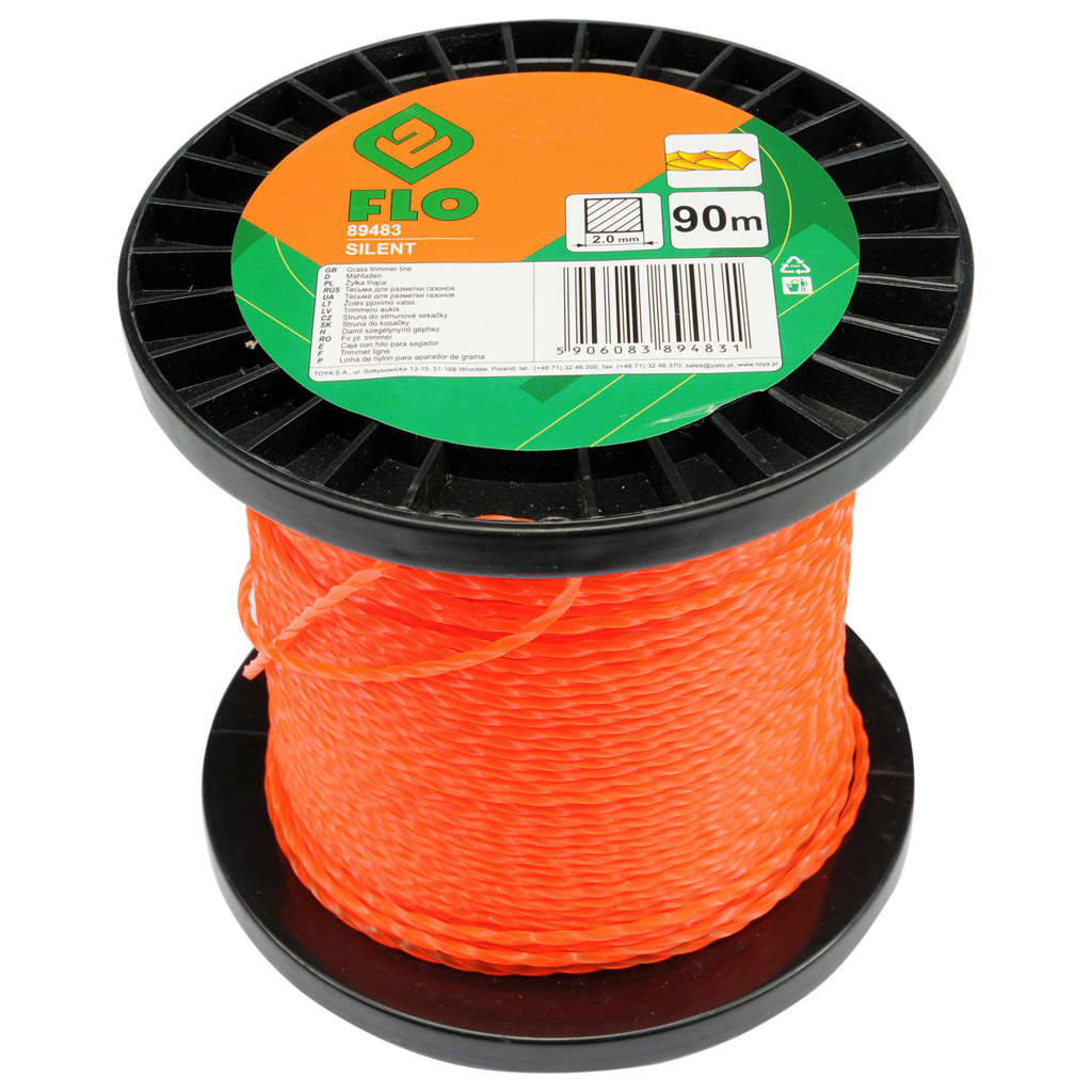 

FLO Maaidraad Silent 2 mm 90 m oranje