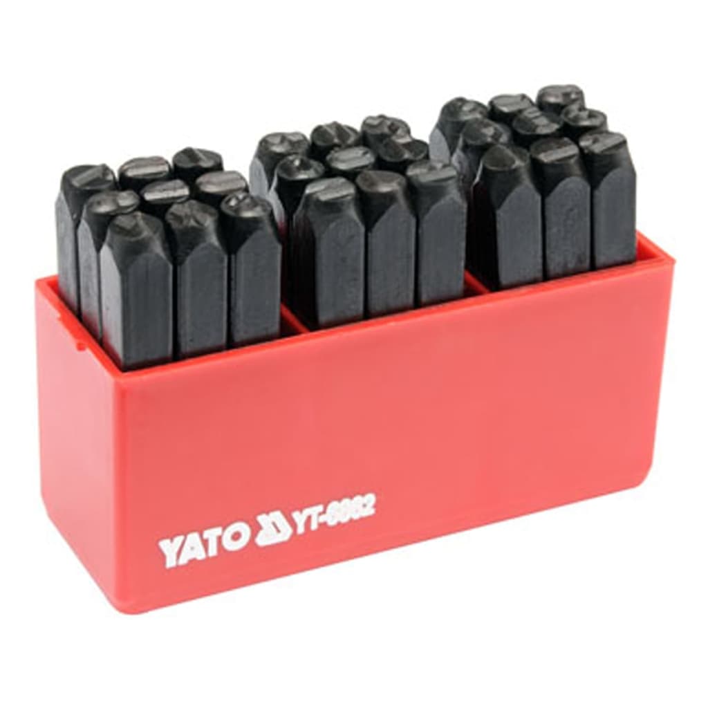 YATO 27 részes betûbeütõ készlet 6 mm