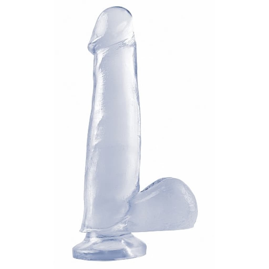 Pipedream - Basix Rubber Works 7.5" Suction Cup Dong - Transparent