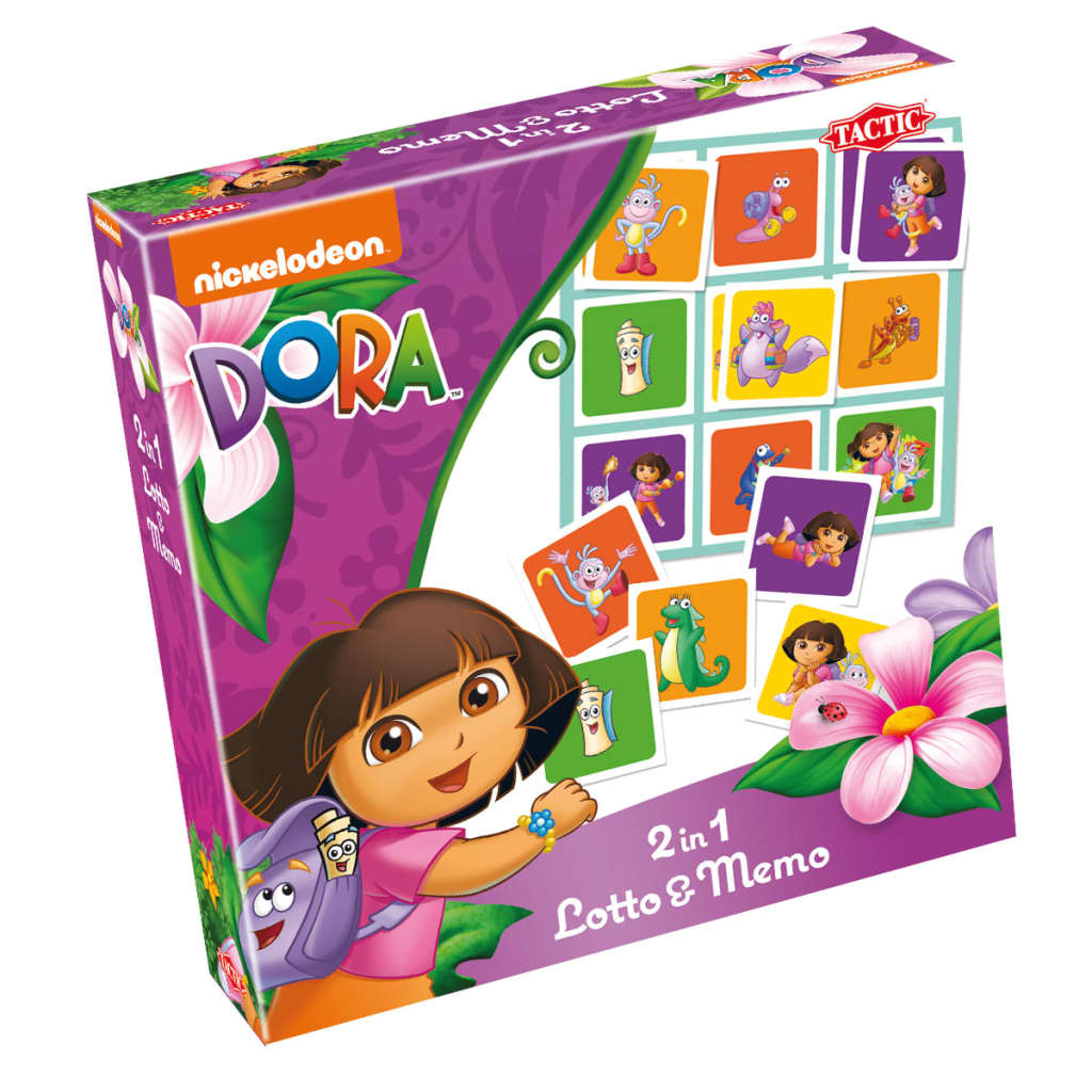 Tactic 2 in 1 spel Dora Lotto&Memo