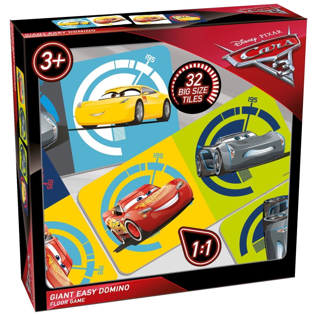 Tactic tafel/vloerspel Cars 3 Giant Easy Domino