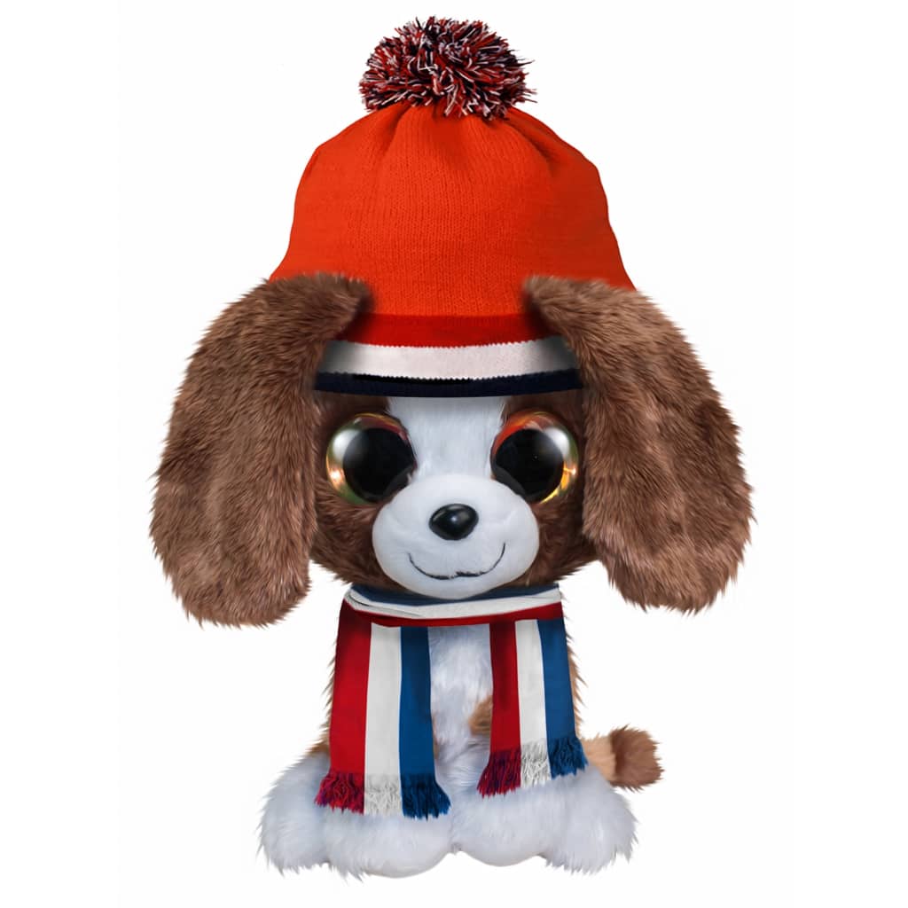 Afbeelding Lumo Stars knuffelhond Lumo Willie 15 cm bruin door Vidaxl.nl