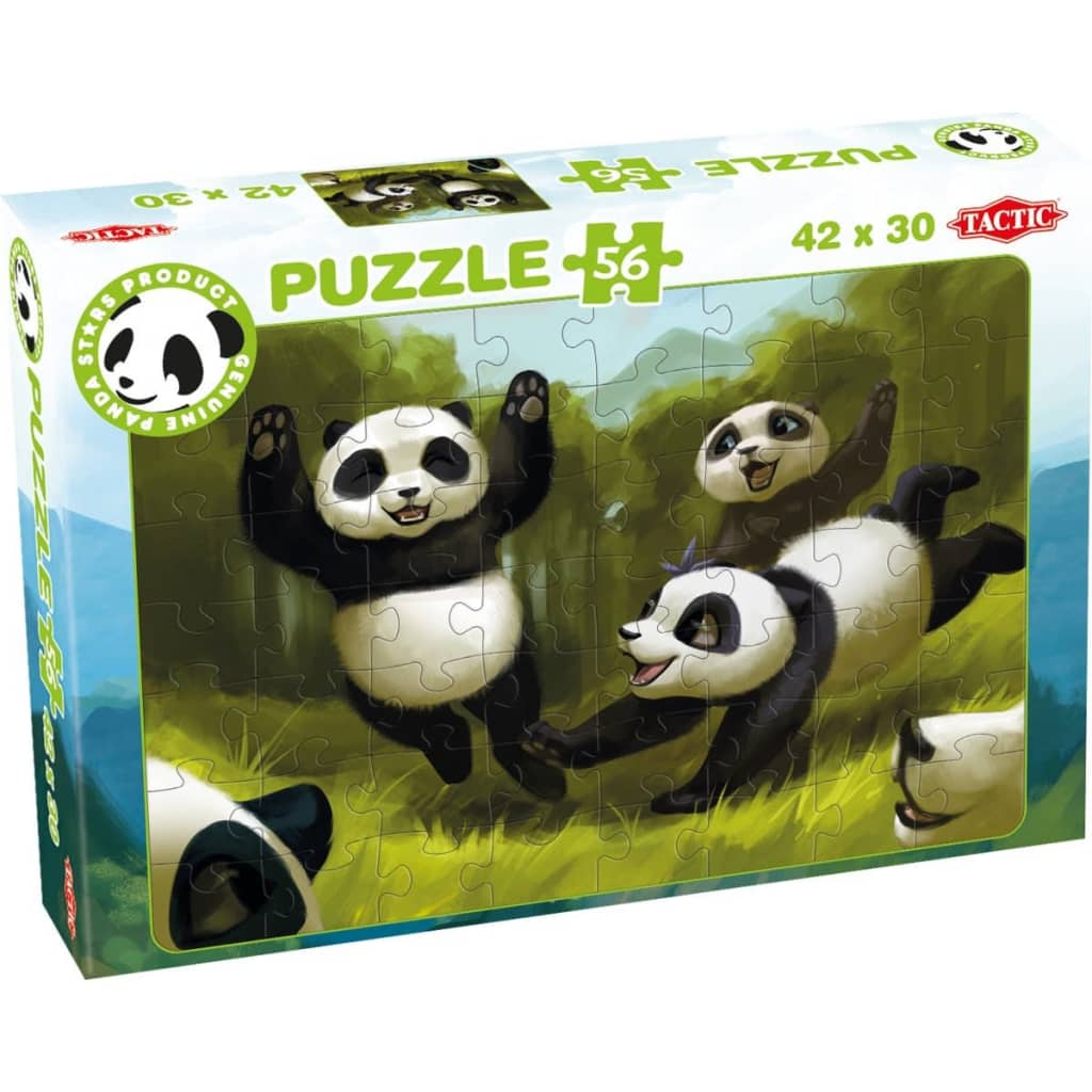 Tactic legpuzzel Panda Stars Fun Together 56 stukjes