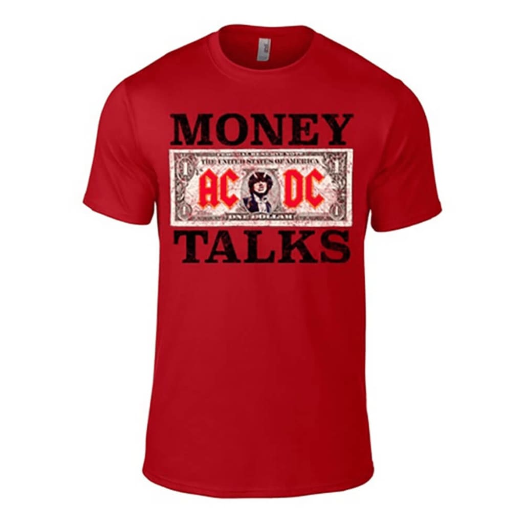 Afbeelding AC/DC Money Talks mens t-shirt Red door Vidaxl.nl