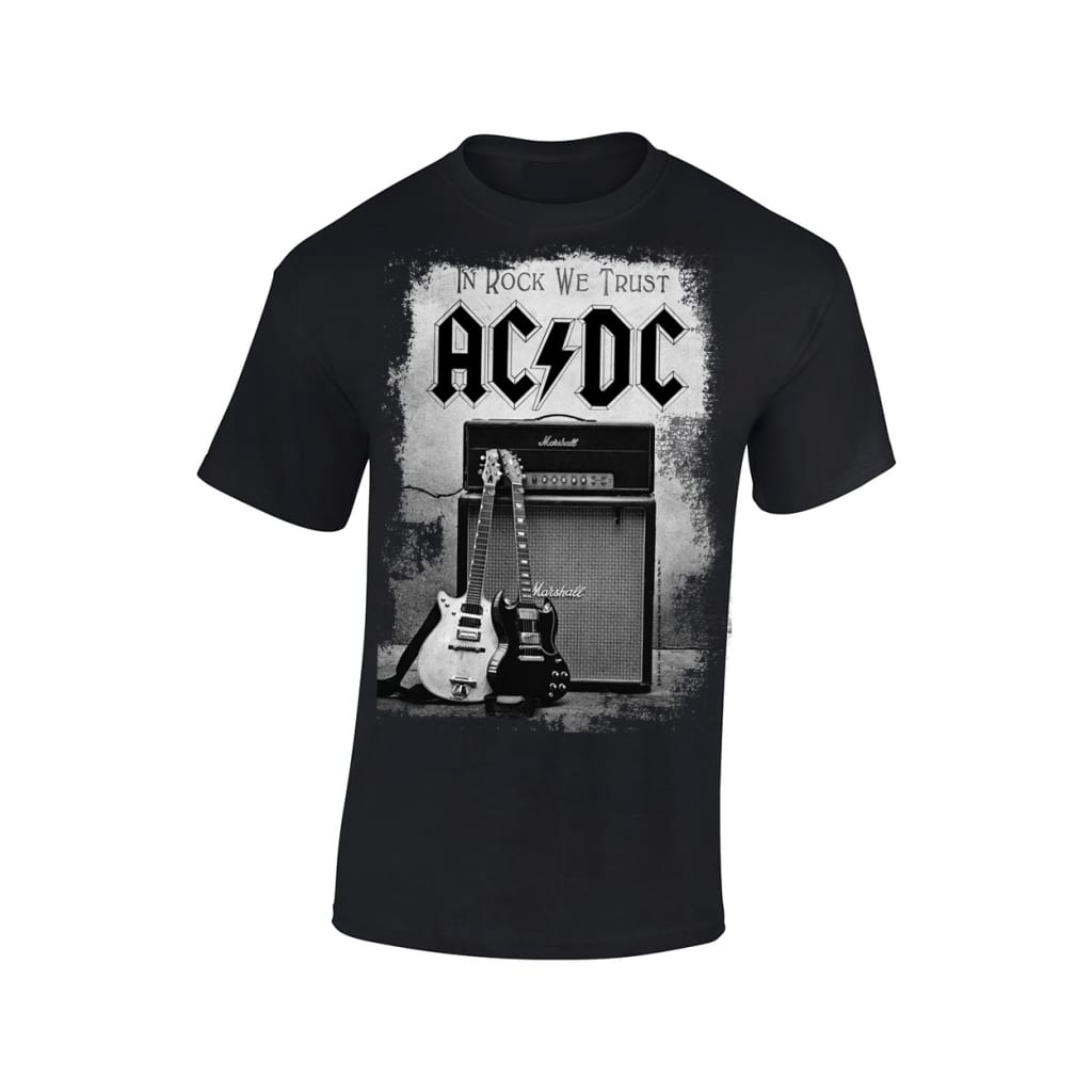 Afbeelding AC/DC In rock we trust t-shirt door Vidaxl.nl
