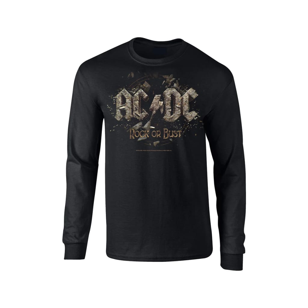 Afbeelding AC/DC Rock or bust mens Longsleeve t-shirt door Vidaxl.nl