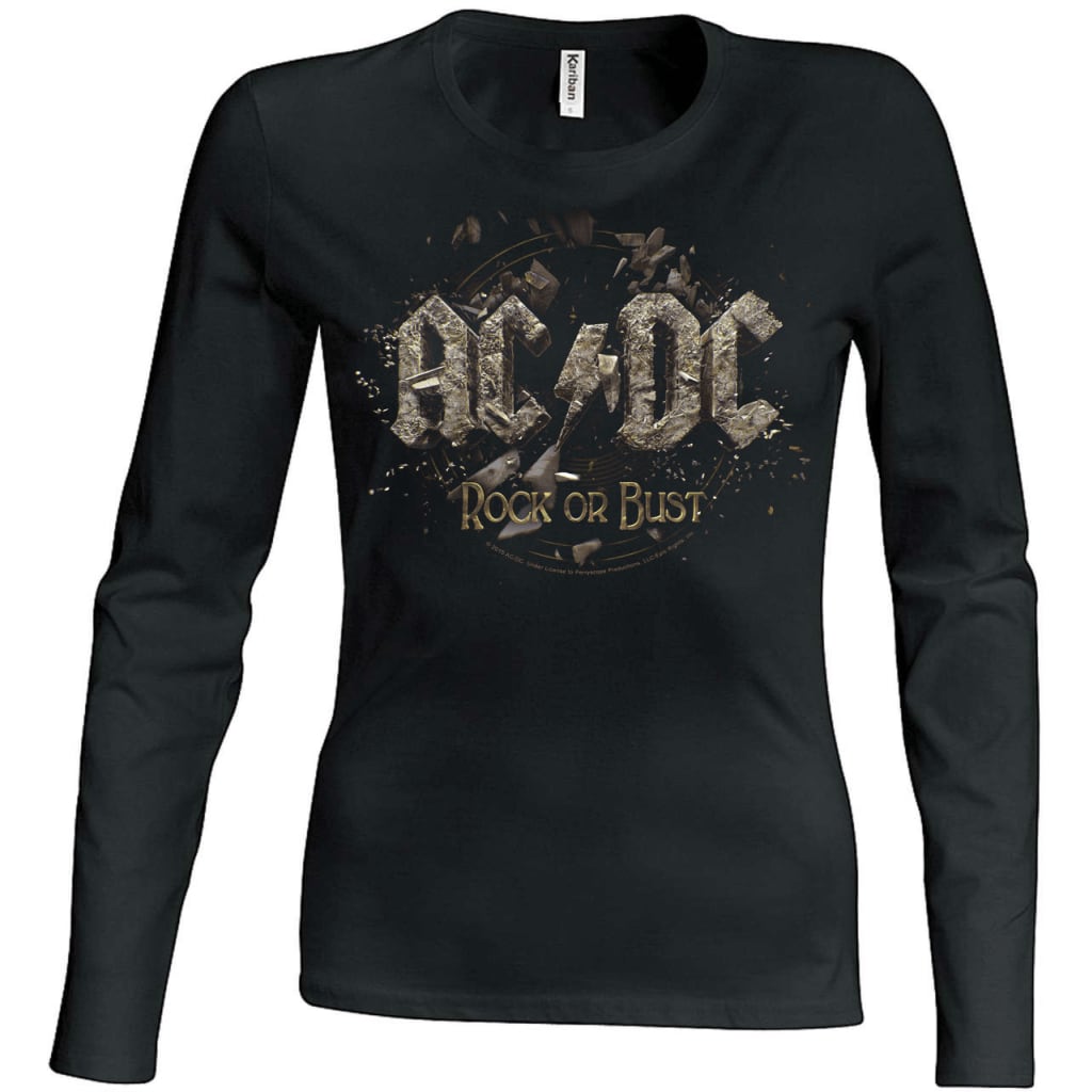 AC/DC Rock or bust Girlie Longsleeve t-shirt