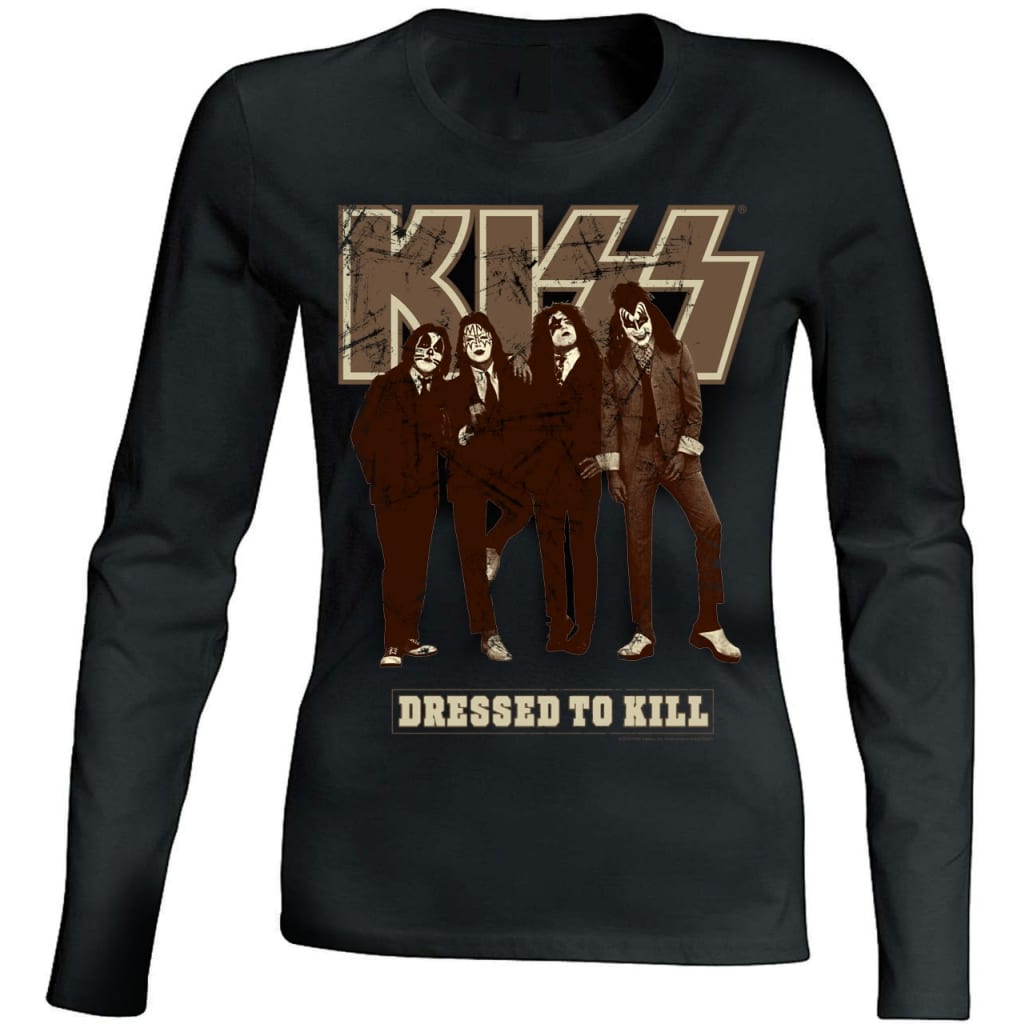 Afbeelding Kiss - Dressed to Kill women longsleeve t-shirt door Vidaxl.nl