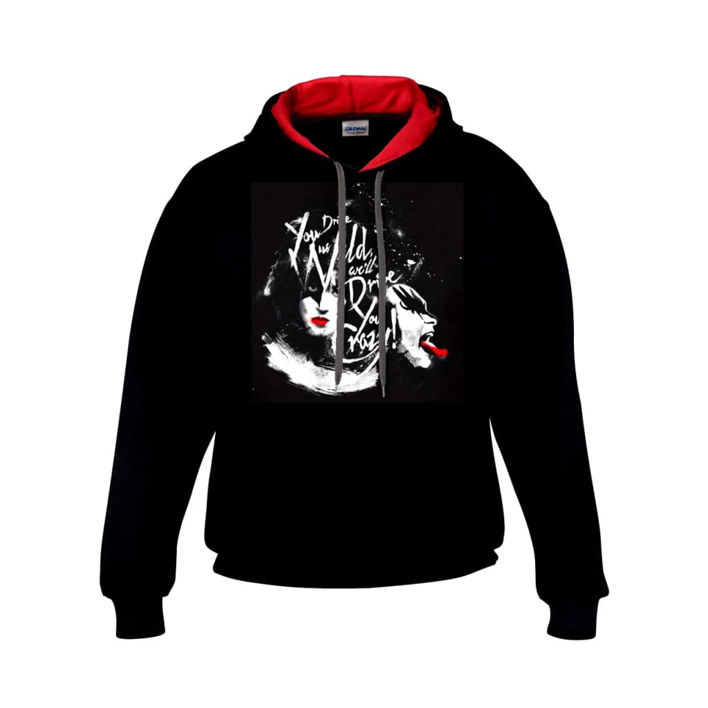 Kiss - loving ass Red and Black Hoodie