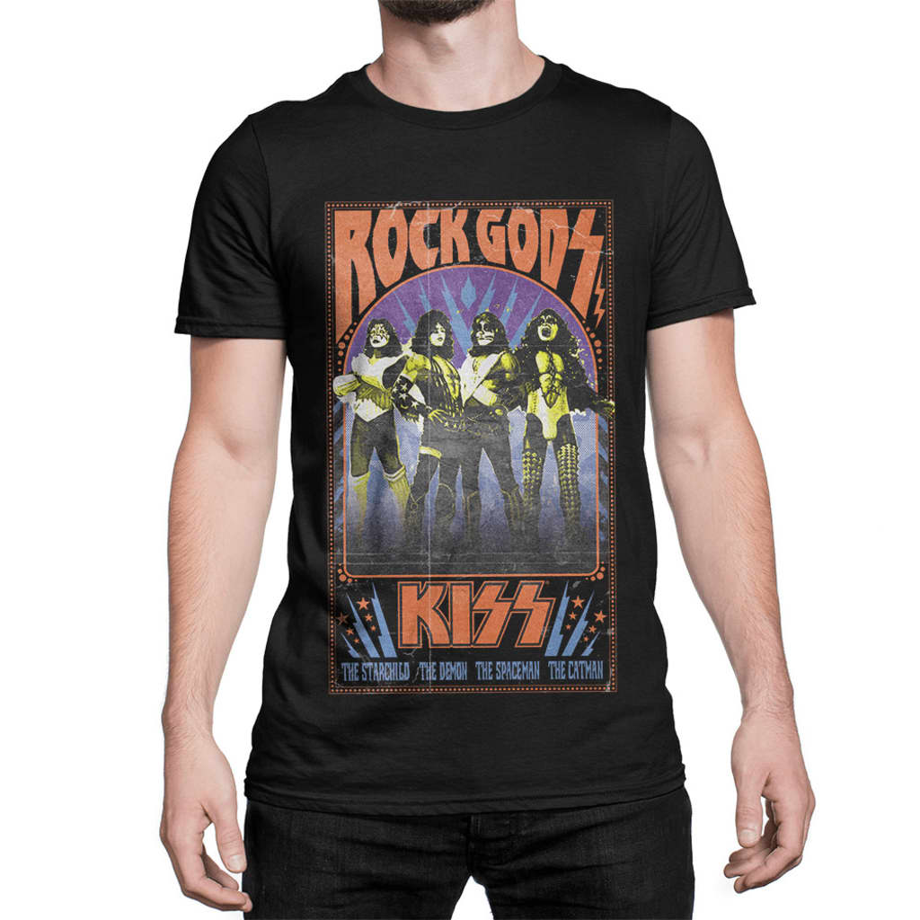 Afbeelding Kiss - Rock Gods T-SHIRT door Vidaxl.nl