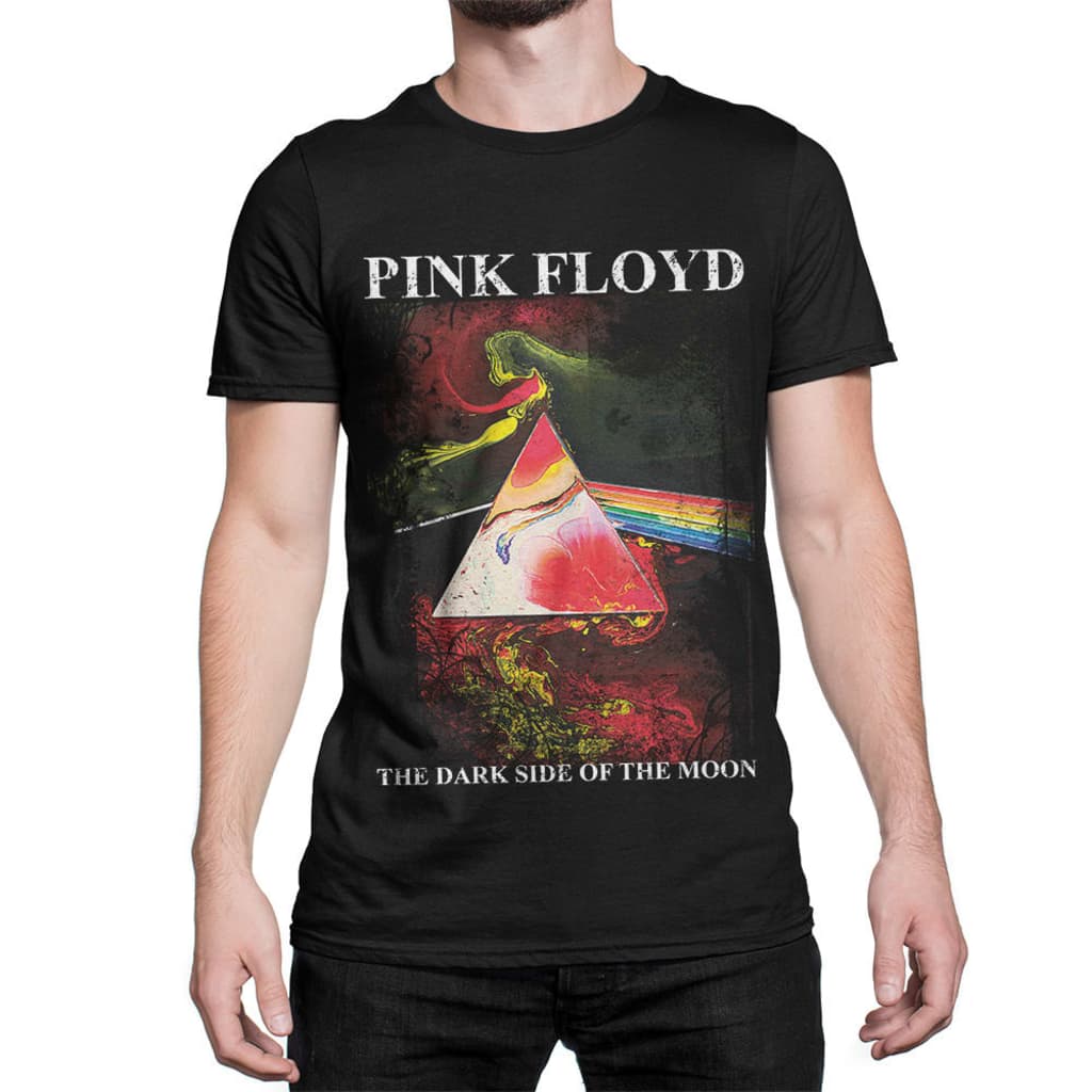 Afbeelding Pink Floyd - Dark side of the moon art print t-shirt door Vidaxl.nl