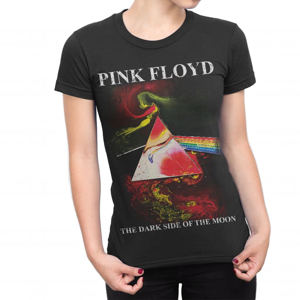 Pink Floyd - Dark side of the moon art print Ladies t-shirt