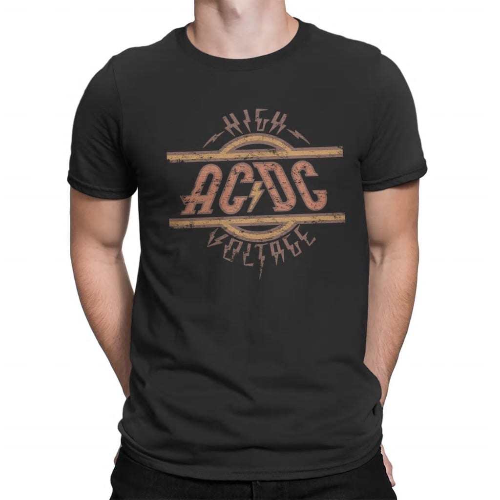 Afbeelding AC/DC High Voltage mens Black t-shirt door Vidaxl.nl