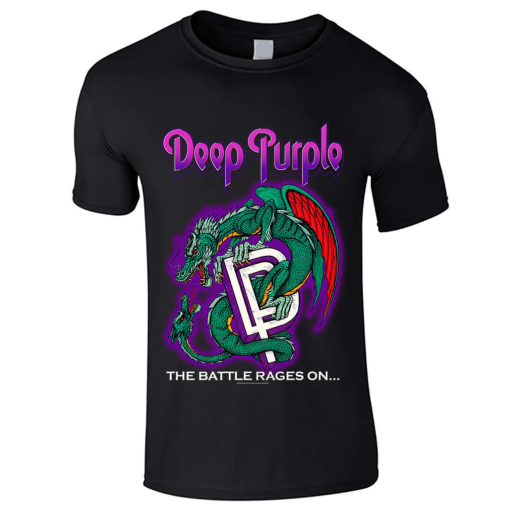 Afbeelding DEEP PURPLE - Battle Rages on T-Shirt door Vidaxl.nl