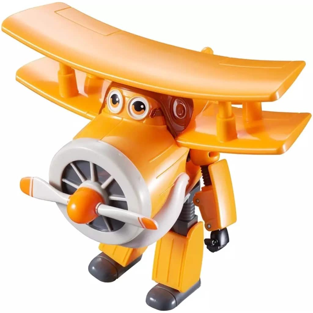 Super Wings speelfiguur Transforming! Grand Albert 12 cm oranje