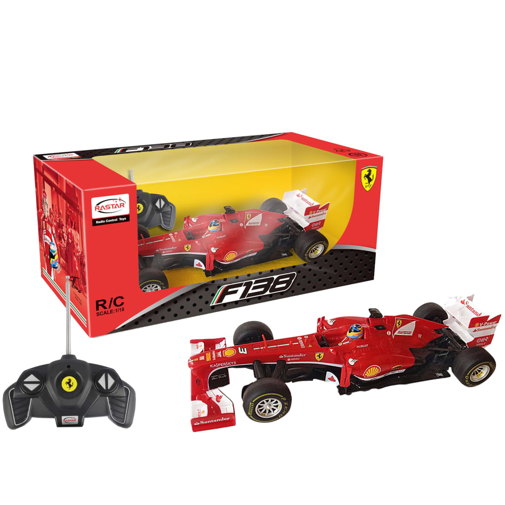 VidaXL - Rastar Radiografisch bestuurbare auto Ferrari F1 1:18 rood 53800