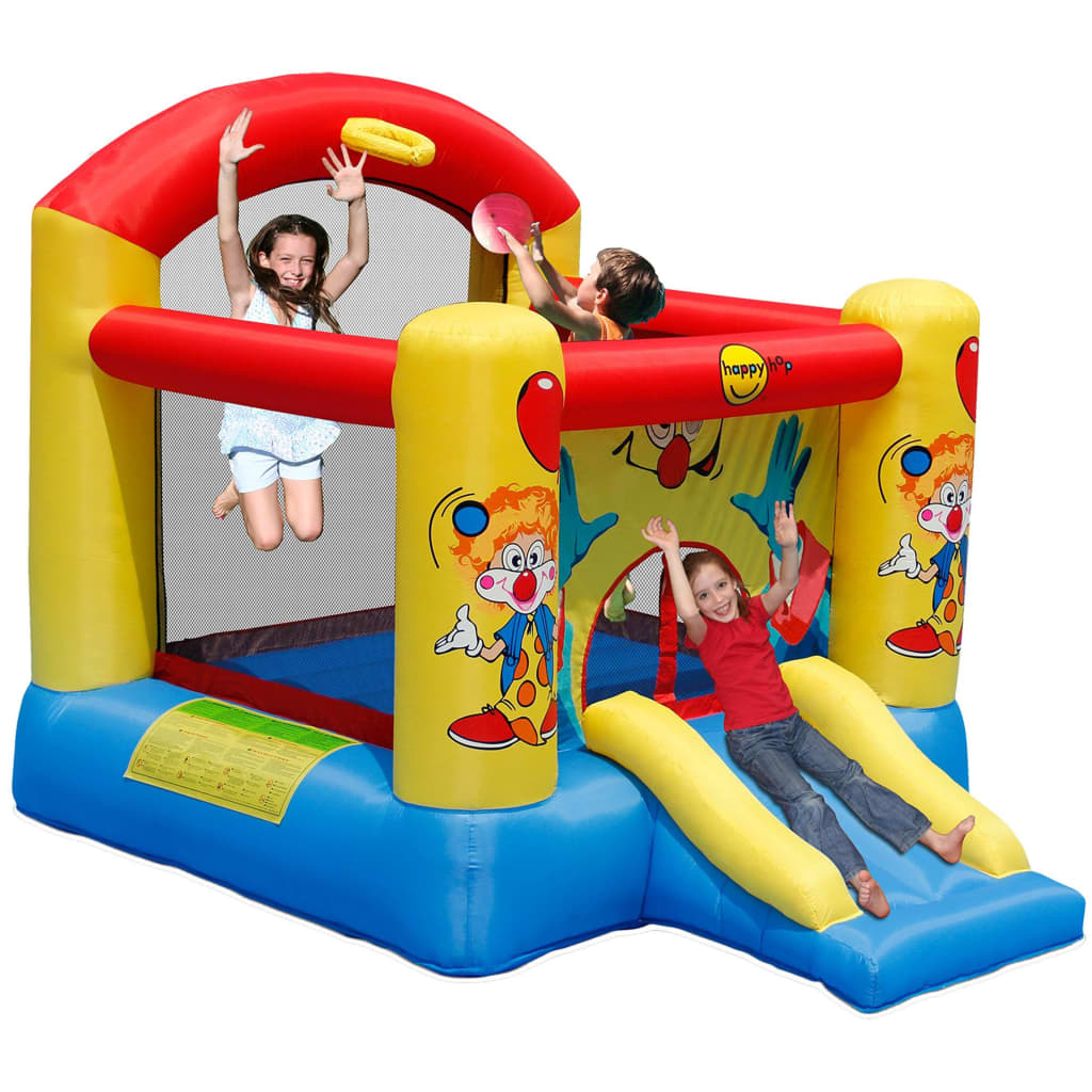 

Happy Hop Springkussen clown met glijbaan