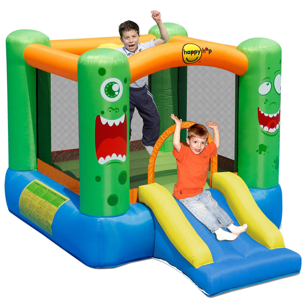 

Happy Hop Springkussen monster met glijbaan