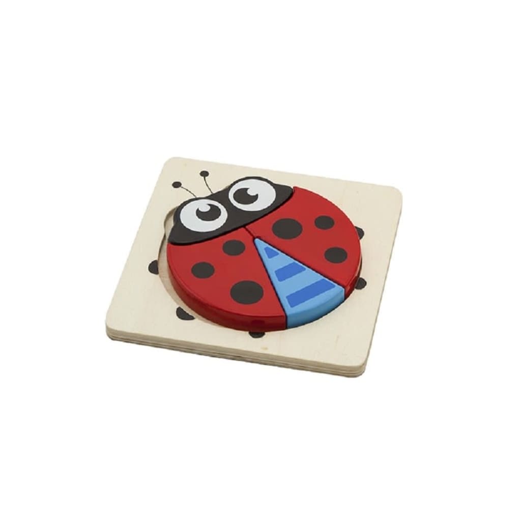 Viga Toys Houten Minipuzzel Lieveheersbeestje