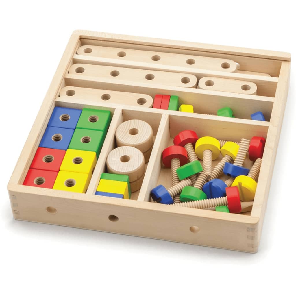 Viga Toys constructieset multicolor 53-delig