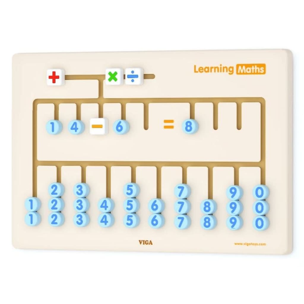 Viga Toys schuifpuzzel leren rekenen 60 cm