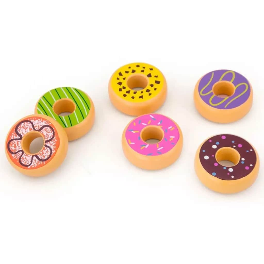 Viga Toys speelset donuts 6-delig multicolor