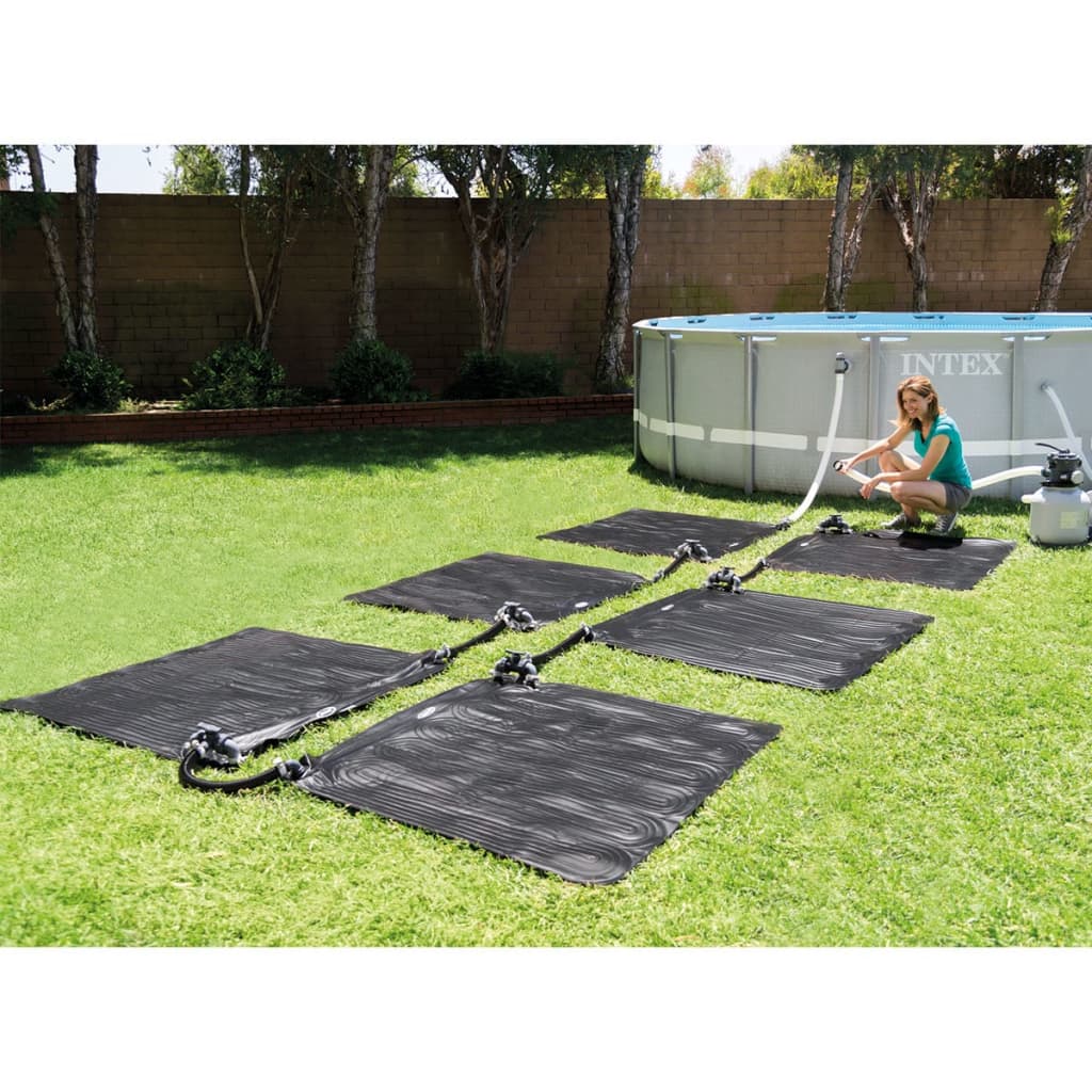 Intex Saulės energija šildomas kilimėlis, juodos sp., 1,2x1,2 m, PVC | Stepinfit