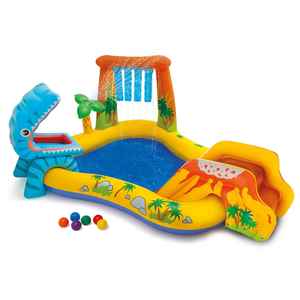INTEX Aufblasbarer Pool Dinosaur Play Center 249x191x109 cm 57444NP