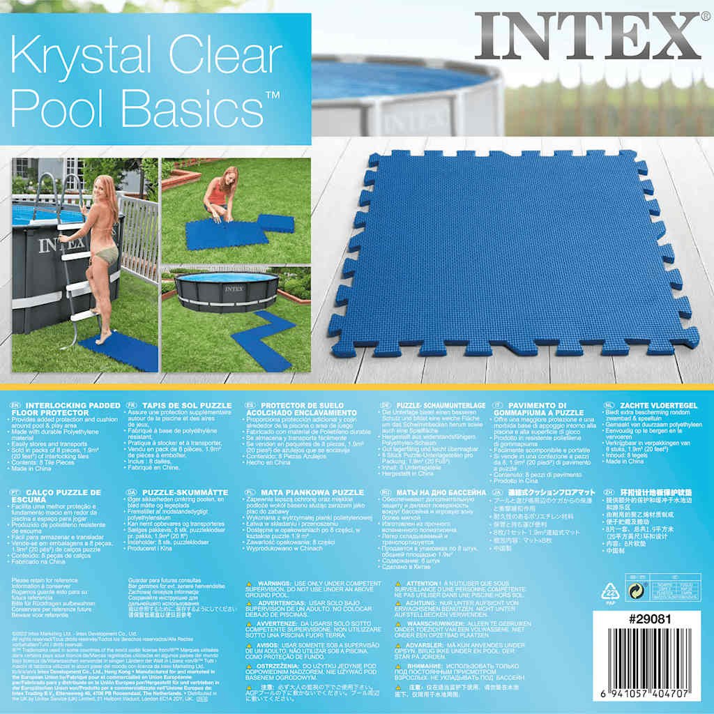 Pool-Bodenschutzfliesen 8 Stk. 50 X 50 Cm Blau INTEX 16 width=274