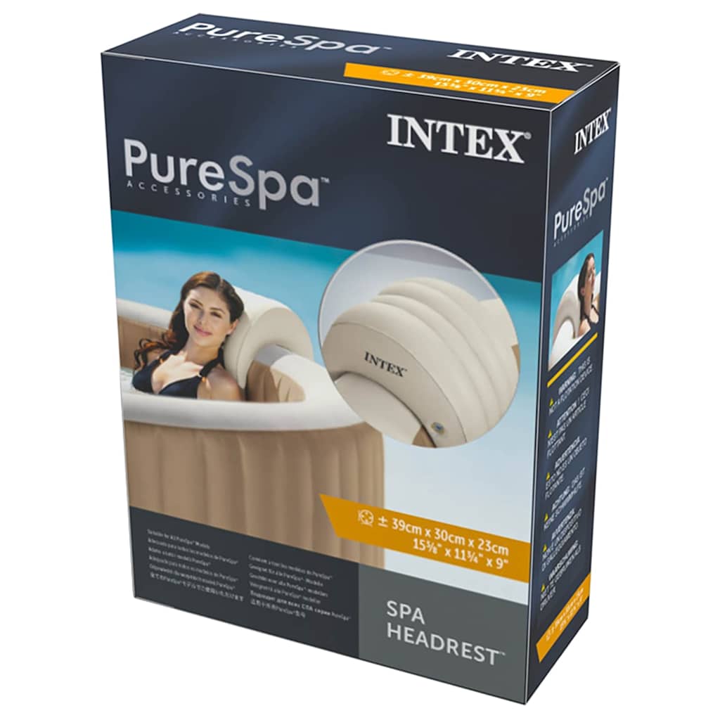 INTEX Spahoofdsteun opblaasbaar 39x30x23 cm afbeelding