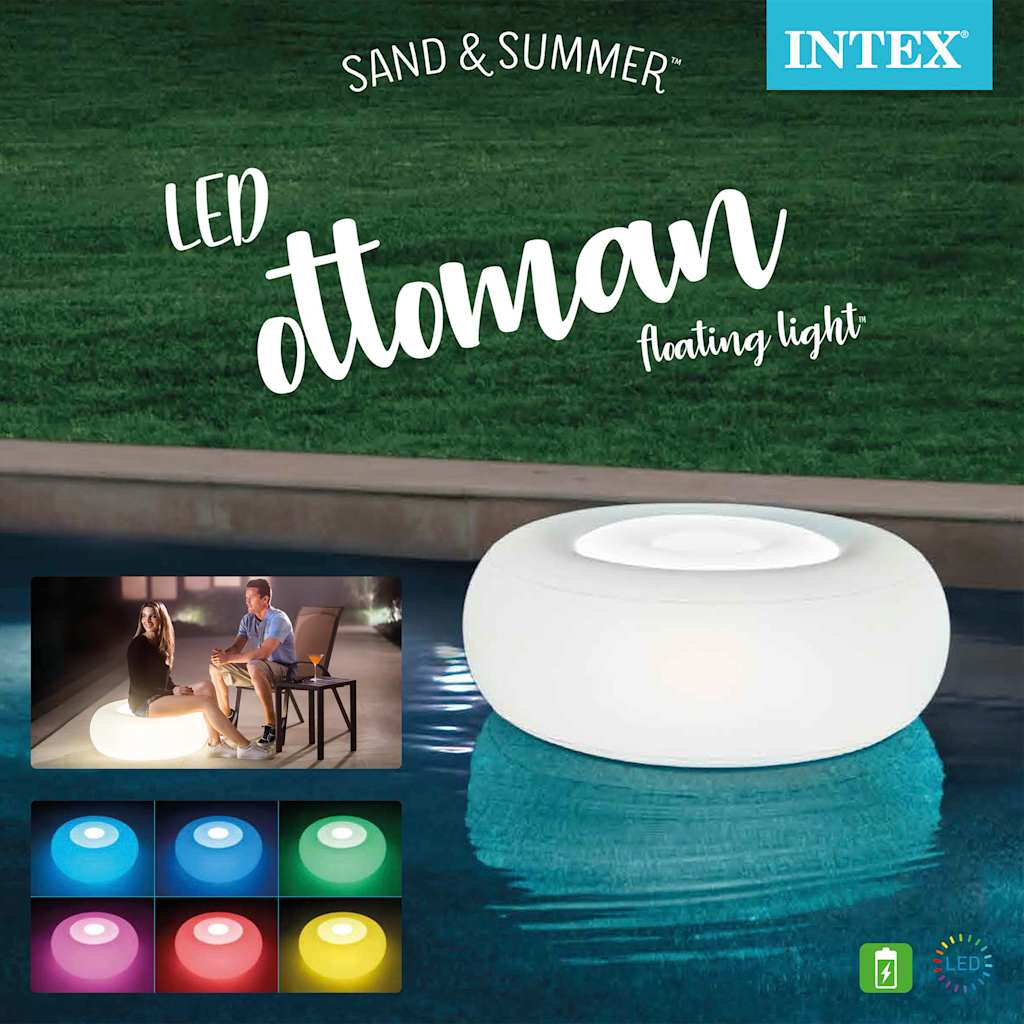 Thumbnail - INTEX LED-Hocker 86x33 cm