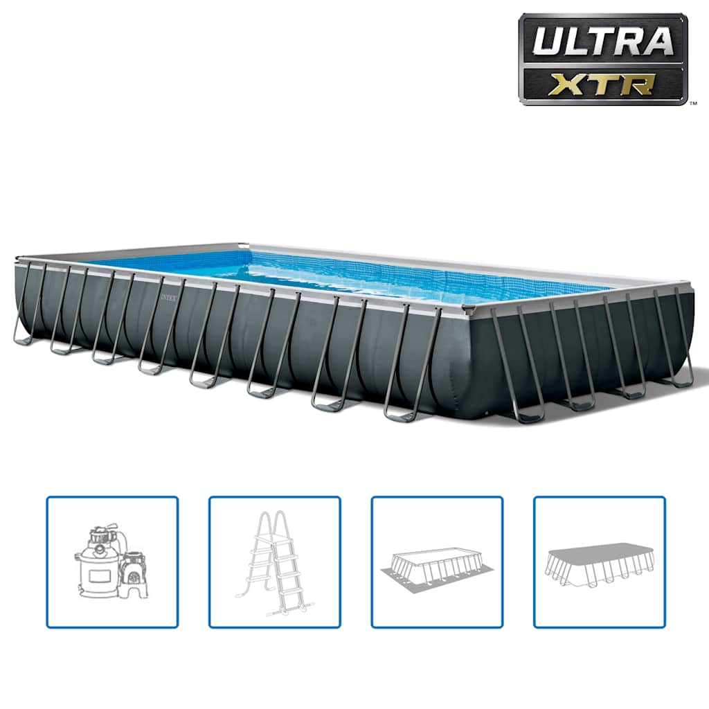 INTEX Swimmingpool-Set Ultra XTR Frame Rechteckig 975 x 488 x 132 cm