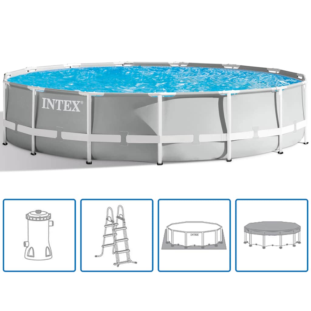 Thumbnail - INTEX Prism Frame Swimmingpool-Set Rund 457 x 107 cm 26724GN