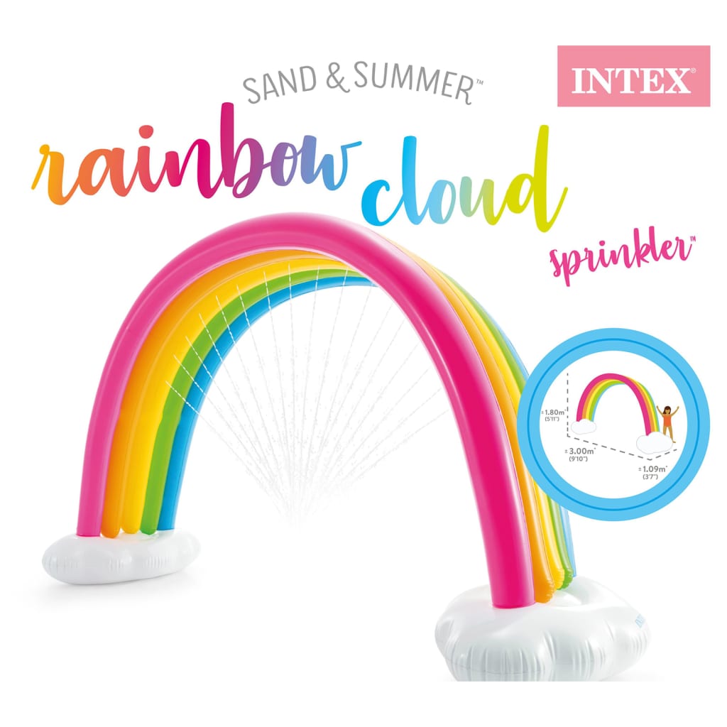 Intex Rainbow Cloud Sprinkler Mehrfarbig 300x109x180 cm | Stepinfit.de