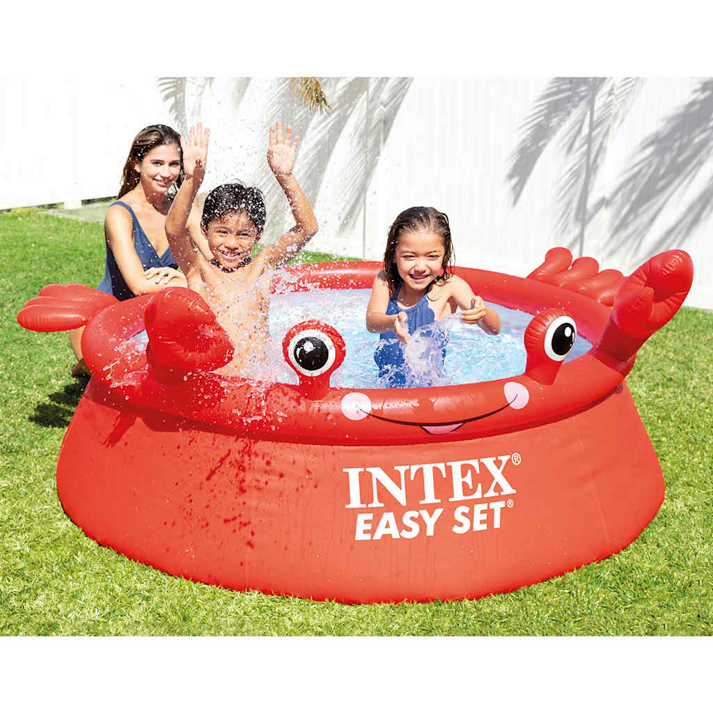 INTEX Happy Crab Aufblasbarer Pool Easy Set 183x51 cm