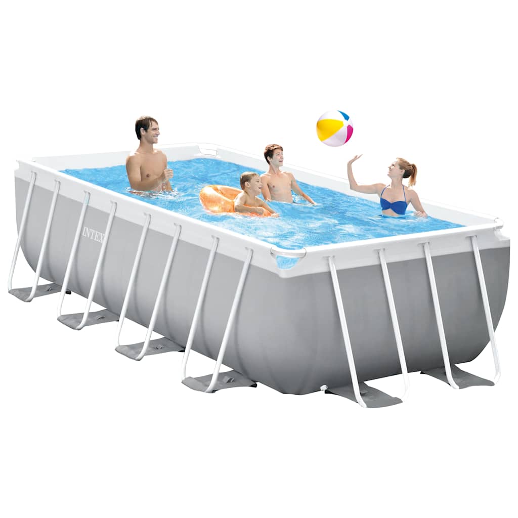 INTEX Zwembadset Prism Frame rechthoekig 400x200x122 cm afbeelding