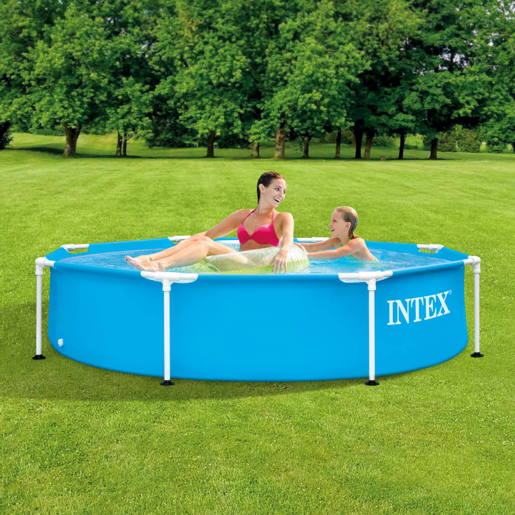 8: Intex swimmingpool med metalstel 244x51 cm