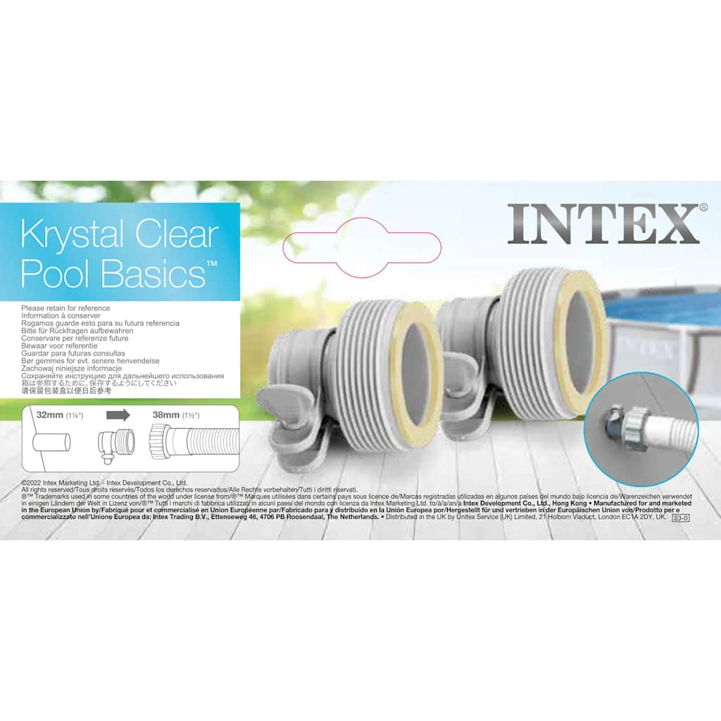 Thumbnail - INTEX Adapter B 2 Stk. für Schläuche 32 mm bis 38 mm