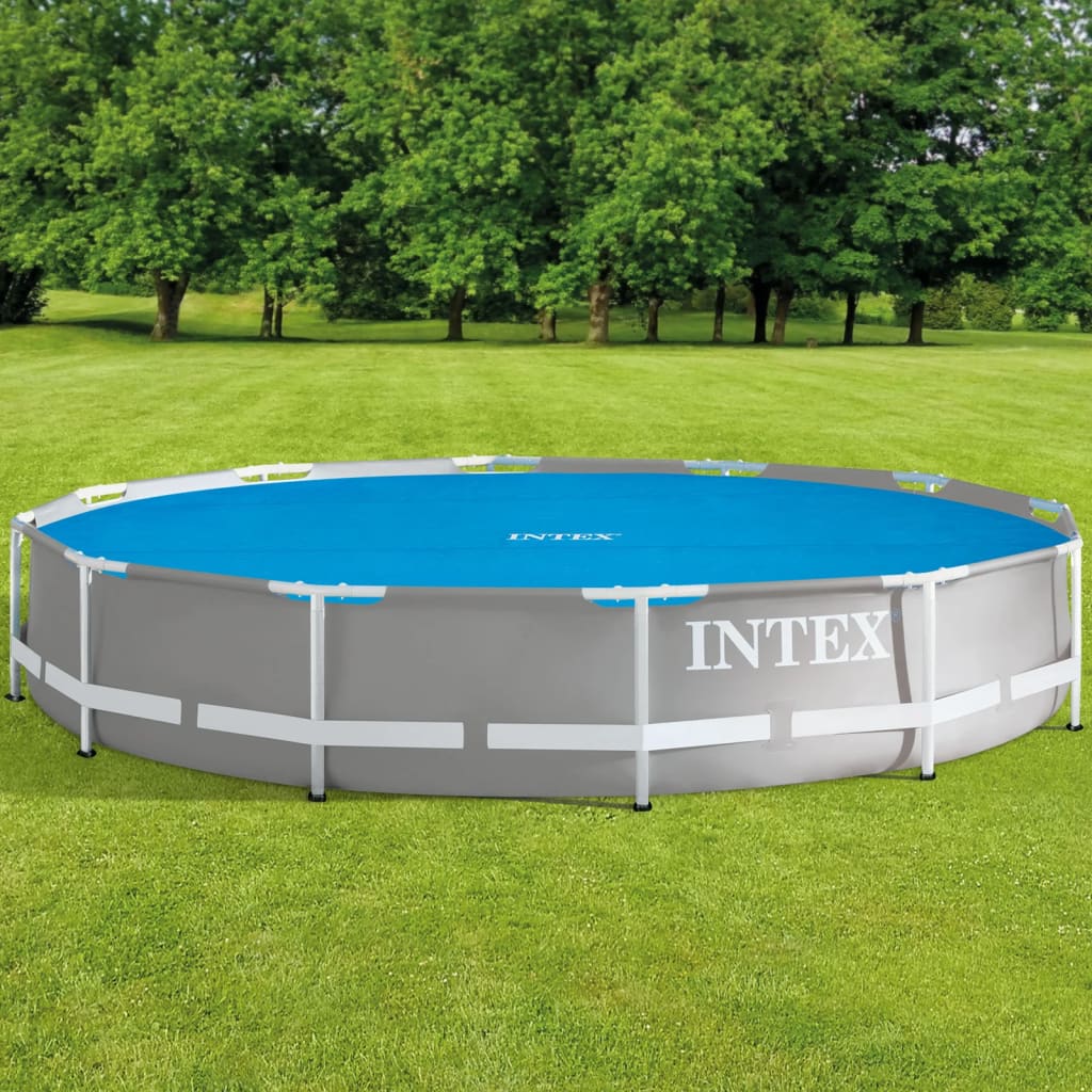INTEX Couverture solaire de piscine Bleu 348 cm Polyéthylène