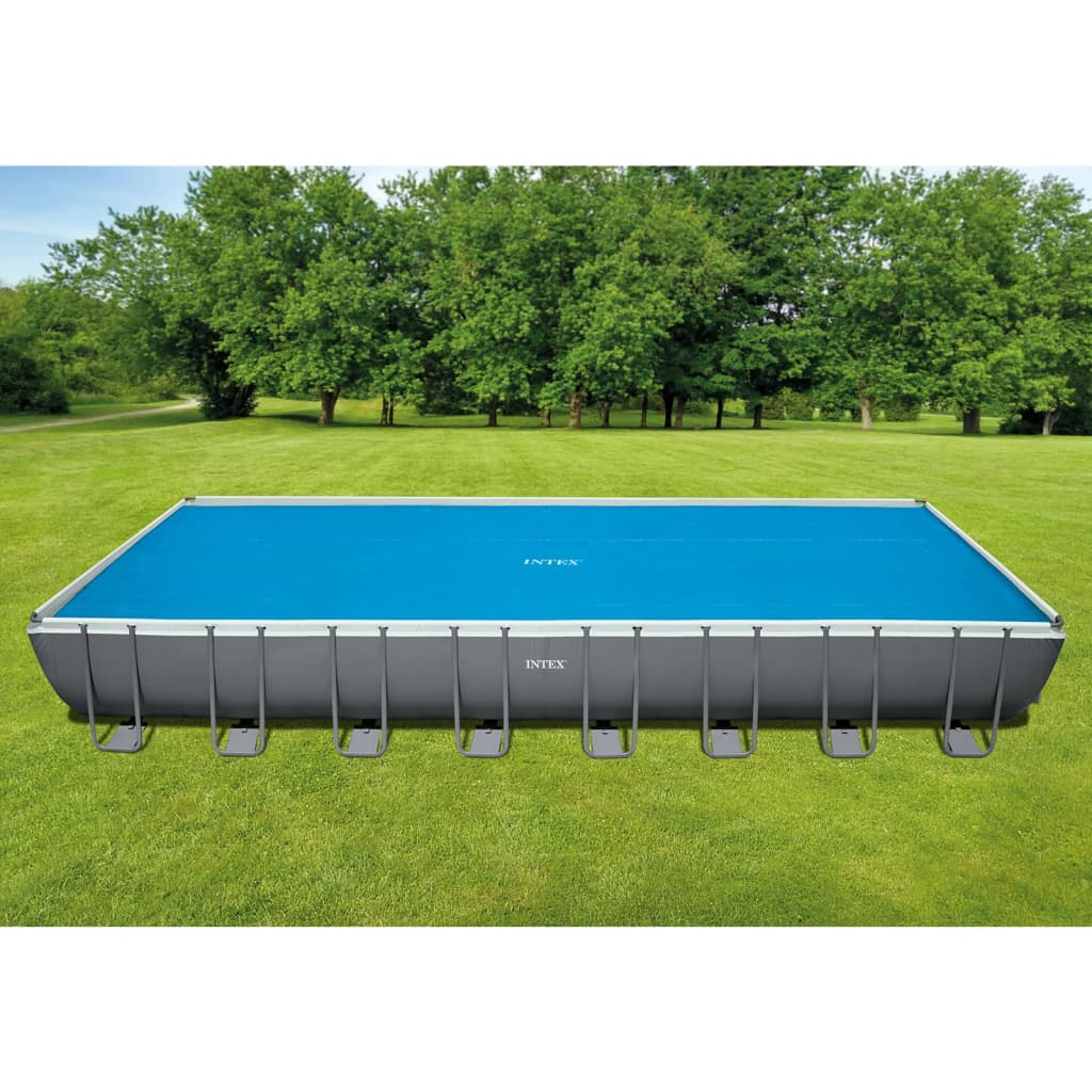 Intex Prelată solară piscină, albastru, 975×488 cm, polietilenă Intex