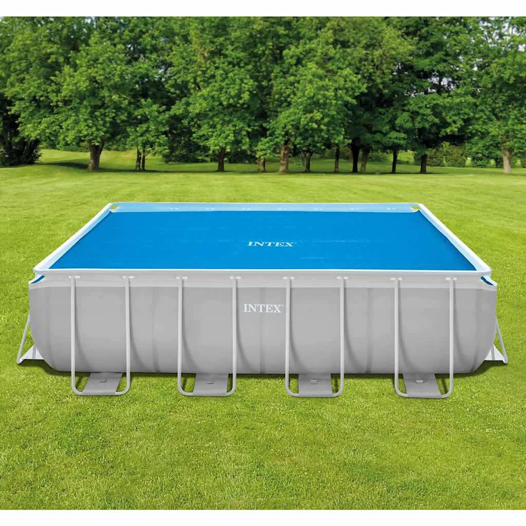 INTEX Soldrevet bassengtrekk blå 476x234 cm polyetylen